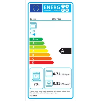 Sisseehitatud ahi Edesa EOE-7050 WH, elektriahi