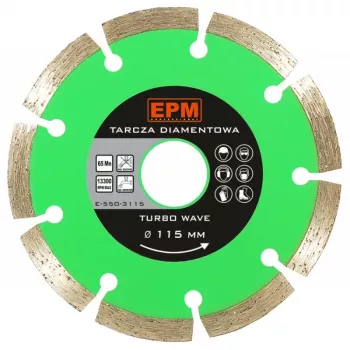 Segmenteeritud teemantketas 350 mm betooni ja müüritise lõikamiseks, mudel E-550-0350