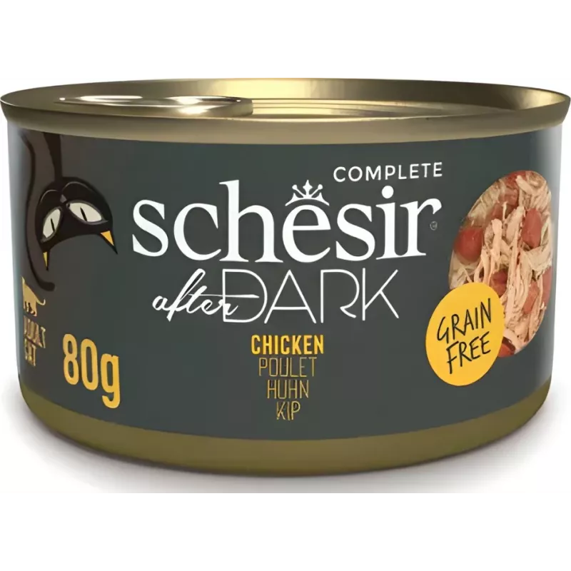 Märg kassitoit Agras Pet Foods Schesir 80 g — Kana, teraviljavaba, täiskasvanule, kõigile tõugudele