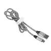 USB-kaabel Tracer TRAKBK46928 1 m USB A Micro-USB B Must Hõbedane