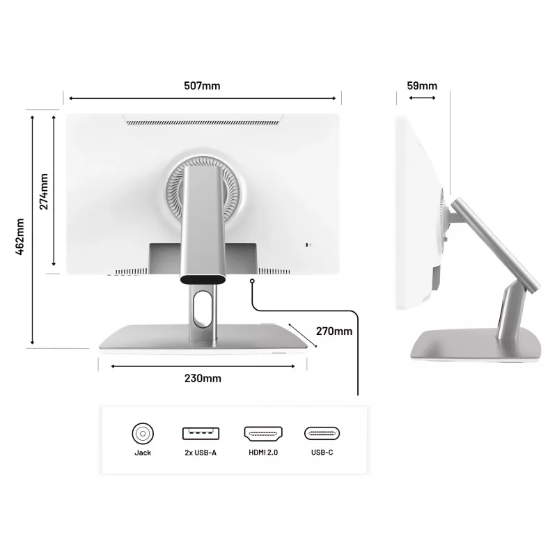 JAPANNEXT FHD puuteekraaniga monitor 54,61 cm (21,5 inch) 1920x1080 pikslit, IPS-paneel, 8 ms, 75 Hz, AMD FreeSync, HDMI, puuteekraan (JN-IPS2152FHDR-C65W-FLD-T)