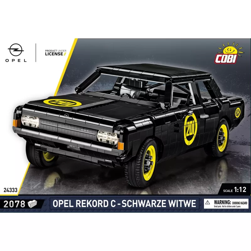 Ehituskomplekt Cobi Opel Rekord C, plastist mudelauto, 2078 tk, vanus 10+