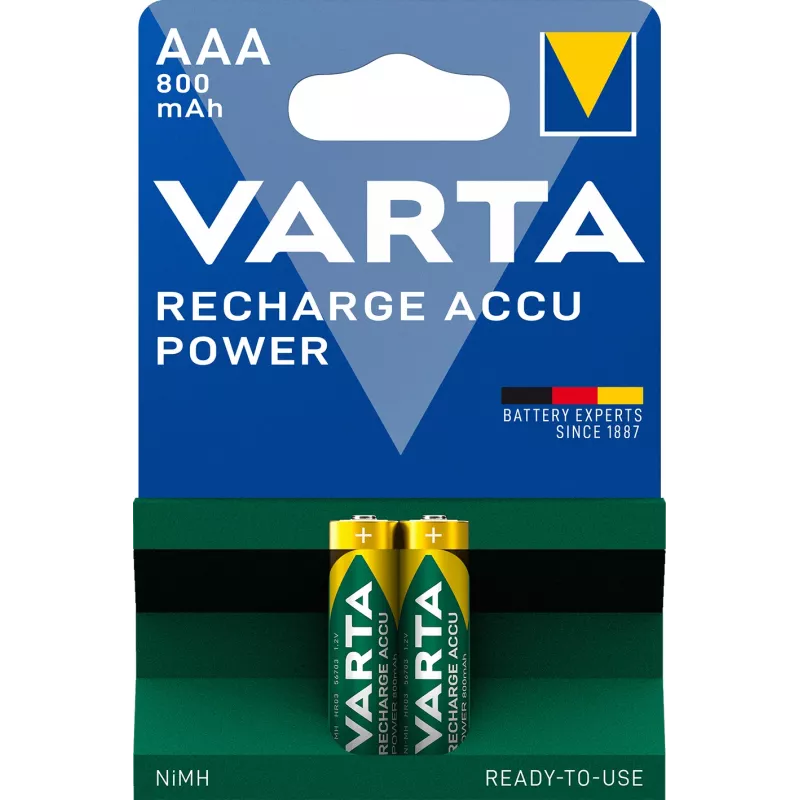 Varta aku VARTA R2U Ni-MH AAA (Micro) 800mAh 1,2V / 2 tk blister (56703 101 402)