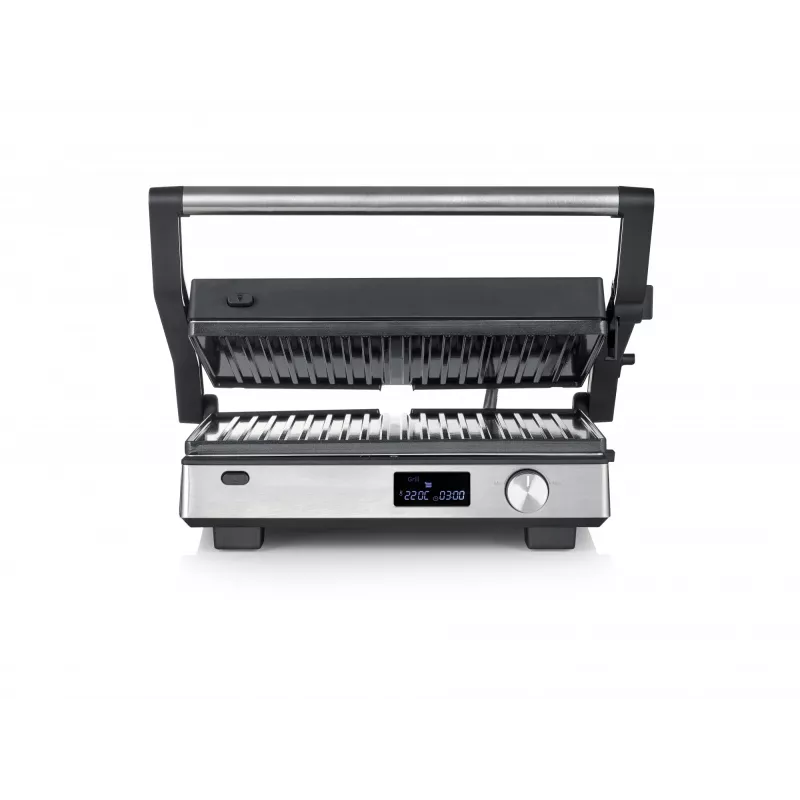 Kontaktgrill Severin KG 2380 must hõbedane 2000W roostevaba teras