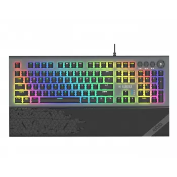 iBox Aurora K-5 klaviatuur USB QWERTY Hõbedane
