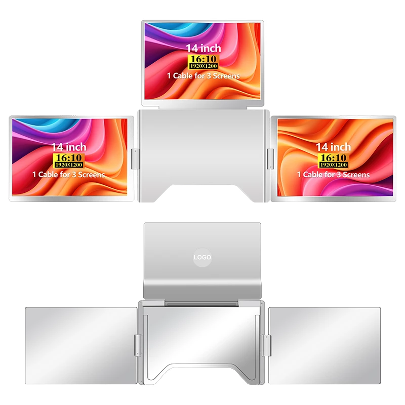 Extralink Smart Life S780 14 kaasaskantava sülearvuti monitorid, 3 monitori, IPS, 1920x1200
