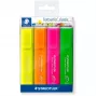 Marker Staedtler 364 P WP4 peitelotsikuga, roheline, oranž, roosa, kollane