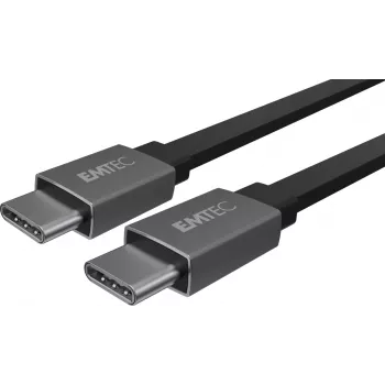 USB-kaabel Emtec T700C2 1.2m USB C Must