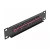 DeLOCK Fiiberoptiline patch-paneel 10 tolli 12 porti SC Simplex Violetne 1U Must