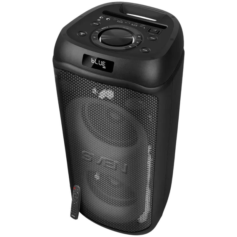 Kõlar SVEN PS-1050, must (200W, TWS, Bluetooth, FM, USB, microSD, LED-ekraan, 7200mAh)