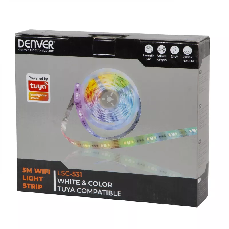 DENVER LSC-531 valgusriba 24W 2700-6500K RGB/soe valge/külm valge valgus