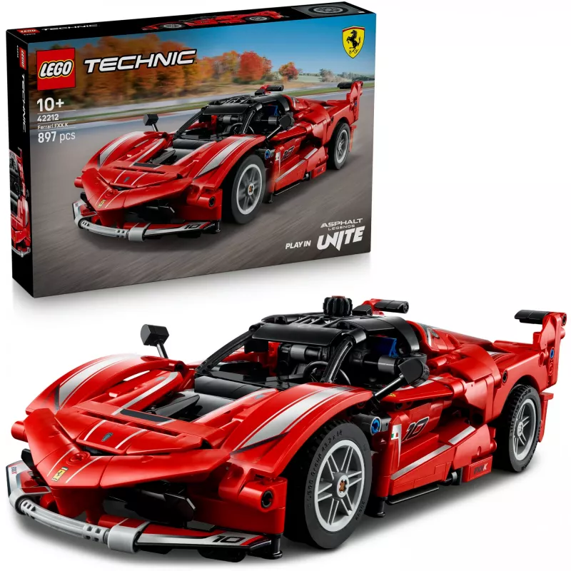 LEGO Technic Ferrari FXX K ehitusmänguasi, mõõtkavas 1:10, 897 osa, vanusele 10+