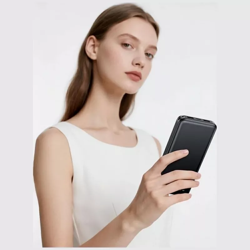Akupank usams PB83 10000 mAh PD 2×USB-A USB-C valge