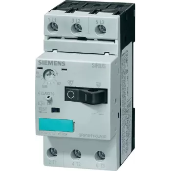 Siemens SIRIUS-kaitselüliti 3RV1 3RV1011-1EA10 3 avatud kontakt Max. 690 V / 50/60 Hz (3RV1011-1EA10)