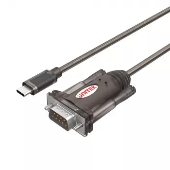 Jadakaabel Unitek Y-1105K — 1,5 m must, DB-9 isane DB-9 isasele