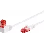 Goobay CAT 6 paigalduskaabel 1x 90° nurga all, U/UTP, valge, 1 m - riivi sakk üleval, CCA vase segu (51522)