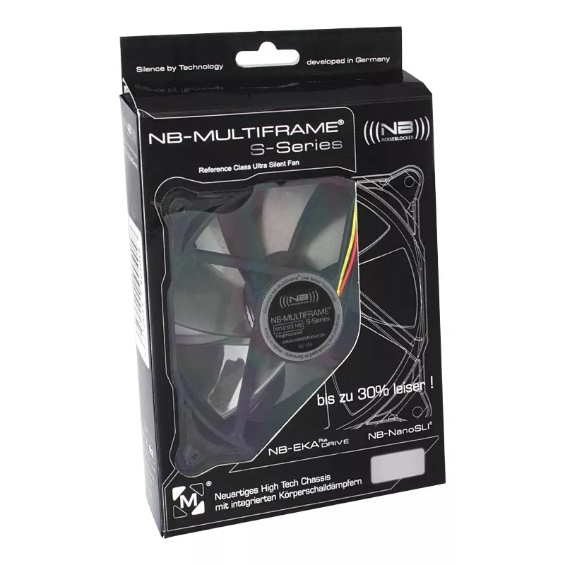 Noiseblocker Multiframe S-Series M12-3 korpuseventilaator, 120 mm