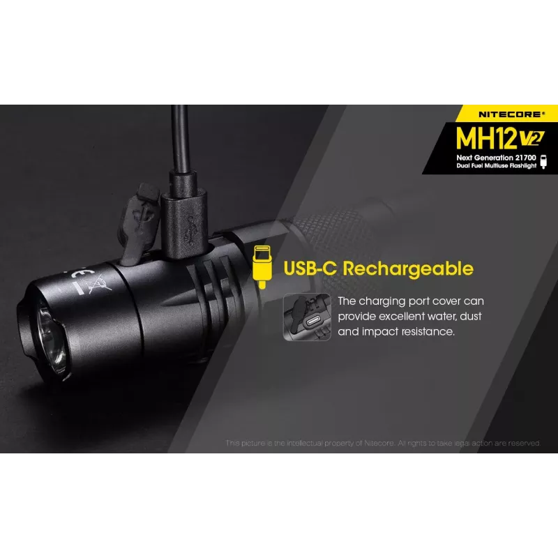 Käsilamp Nitecore MH12 V2 Must