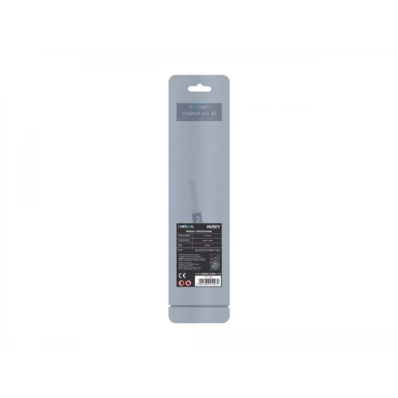 Termopasta NATEC Husky NPT-1324, soojusjuhtivus 4,63 W/m·K, maht 2 ml, tihedus 2,5 g/cm³