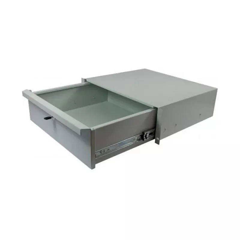 ALL-S0002060, Sahtliüksus, hall, metall, 3U, 19 tolli, 440 mm