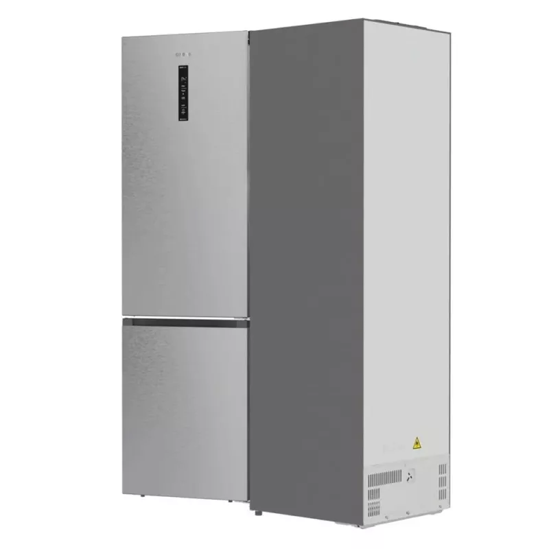 Külmik-sügavkülmik Gorenje NRB620E61X4WFE, eraldiseisev, roostevaba teras, kogumaht 413 L, sügavkülmik all 130 L, NoFrost, LED-ekraan