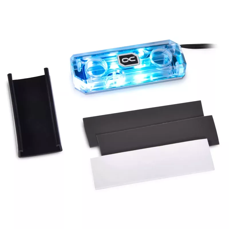 Alphacool HDX Apex M.2 2280 SSD vesijahuti, akrüül aRGB