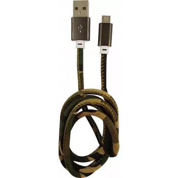 LC-POWER kaabel USB-Micro-1M-5 1m metsasära, USB A Micro-USB-le (LC-C-USB-MICRO-1M-5)