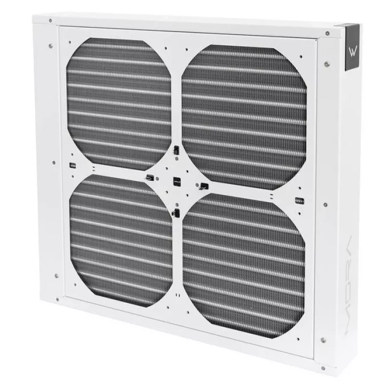 Radiaatori ventilaatoriraam Watercool MO-RA IV 400 — ühildub 200 mm ventilaatoritega, valge