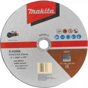 Makita - Lõikeketas - Roostevaba teras - 230 mm - Terasuurus: WA36R