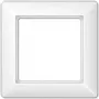 Seina pistikupesa raamiplaat JUNG AS 581 BF WW Valge — termoplast, 80,5×80,5 mm