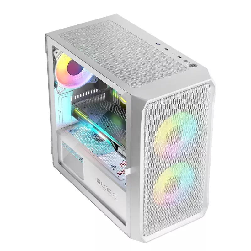 Logic PORTOS ARGB MINI USB 3.0 korpus valge