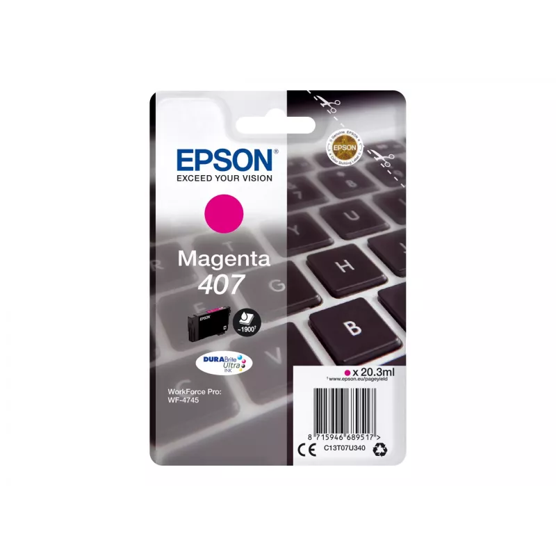 Tindikassett Epson C13T07U340 magenta High (XL) saagis WF-4745 seeriale