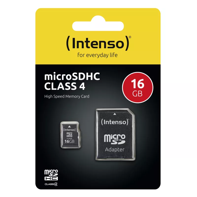 Mälukaart Intenso 16GB MicroSDHC Class 4 3403470
