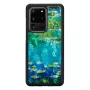 Kaitsev telefoniümbris iKins Samsung Galaxy S20 Ultra jaoks — musta vesisinilille trükiga