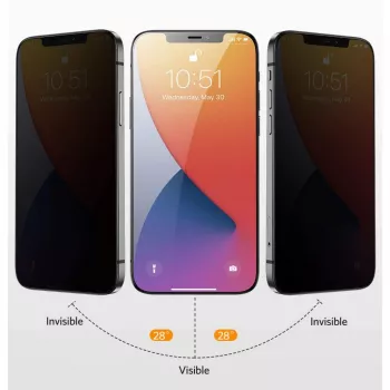 NEVOGLASS 3D PRIVACY, kaitsekile läbipaistev, iPhone 17 Air