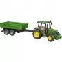 Traktori mudel BRUDER John Deere 5115 M koos kallurhaagisega
