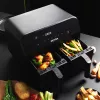 Õhufritüür Petra PT4750BLKVDEEU7, kahekambriline, mahutavus 3,7 L, must