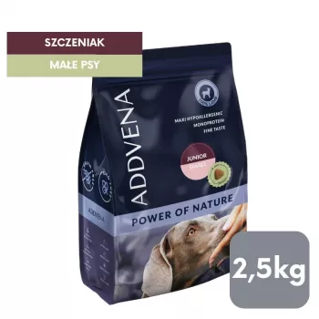 ADDVENA Power of Nature Junior Small Lamb - kuiv koeratoit - 2,5 kg