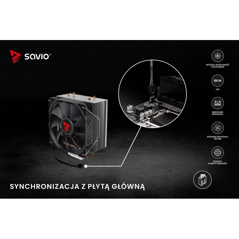 SAVIO VORTEX X2 protsessori jahuti