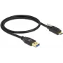 USB-kaabel Type-A isane - USB-C isane DeLOCK 84025 0.5m