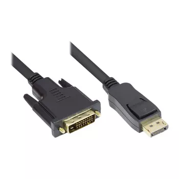 Good Connections ühenduskaabel DisplayPort-DVI-D 24+1 - 24K kuldkontaktid - OFC - must - 1m