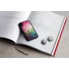 Nutitelefoni ümbris iKins iPhone XR-ile — vee-lillemustriga, must