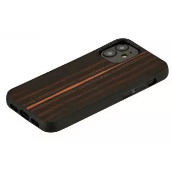 Kaitsev telefonikott Man and Wood iPhone 12 mini jaoks — eebenmust