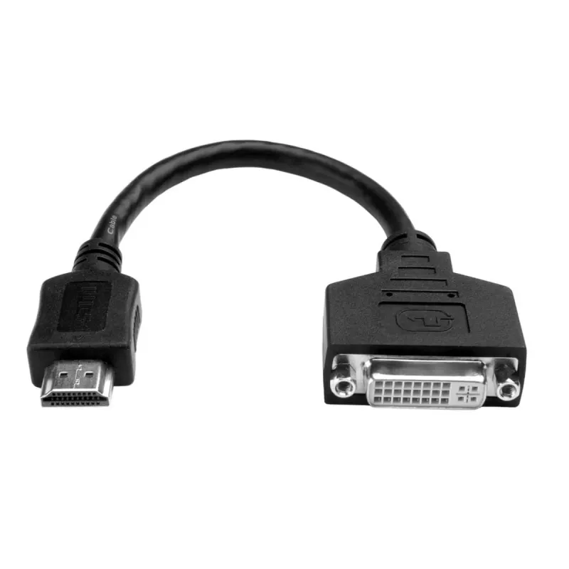 Eaton Tripp Lite P132-08N HDMI-DVI-adapter-videomuundur (HDMI-isane - DVI-D-emane) - 20,32 cm - 0,2 m - DVI-D - HDMI - Isane - Emane - Kuldne