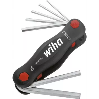 Kuuskantvõtmekomplekt Wiha 23037, 7 tk, L-kujulised kuuskantvõtmed