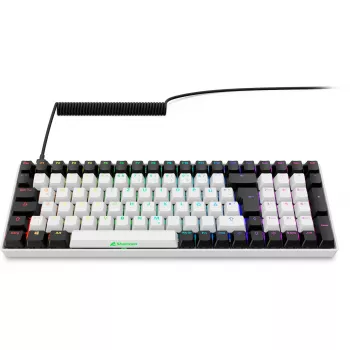 Sharkoon SKILLER SGK50 S2 White DE-Layout Gateron Yellow Klaviatuur