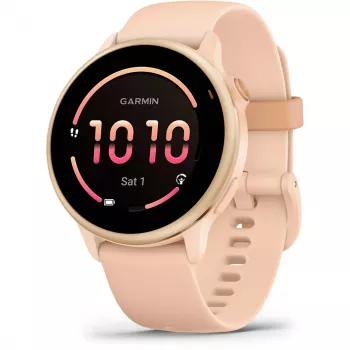 Garmin vívoactive 6 3.05 cm (1.2) AMOLED 42 mm Digitaalne 390 x 390 pikslit Puuteekraan Roosa Wi-Fi GPS (satelliit)