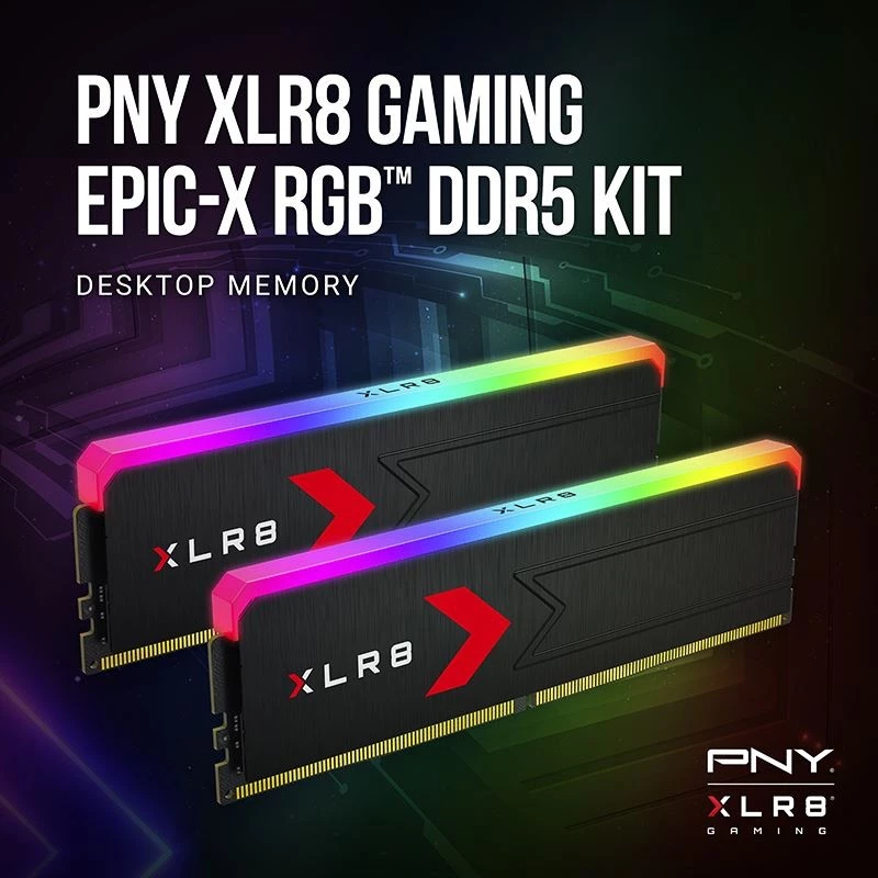 Pamięć RAM PNY XLR8 Gaming EPIC-X RGB 32GB (2x16GB) DDR5 6000MHz XLR8 Gaming EPIC-X RGB CL36