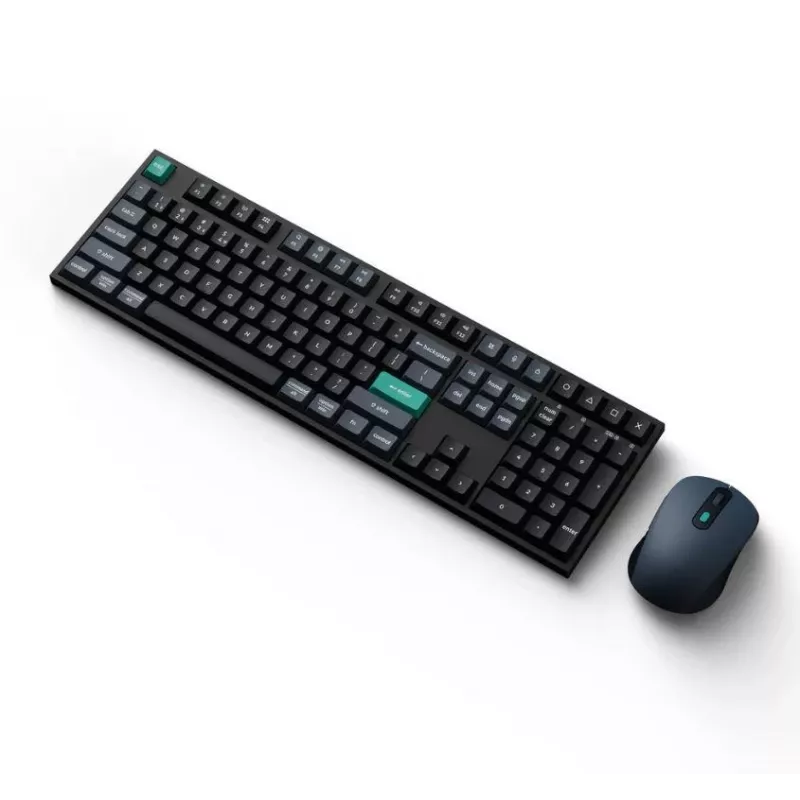 Klaviatuur Keychron B36 + BM25 täissuuruses 100% QWERTY inglise, USB + RF-juhtmevaba + Bluetooth, käärikujulised lülitid, must, kaasas hiir