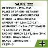 Cobi Blocks Sd.Kfz 222 mudelikomplekt COBI-2657 — 502 klotsi